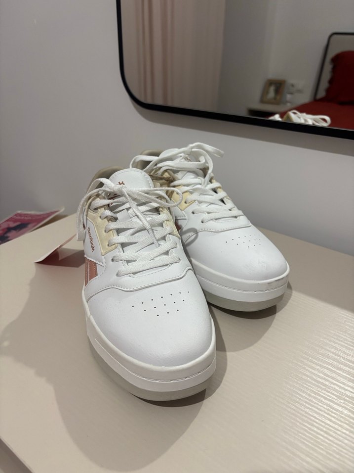 Beyaz Platform Topuklu Spor Ayakkabı - Görsel 4