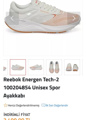 Reebok Beyaz Kadın Spor Ayakkabısı - Görsel 3