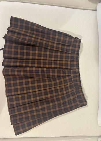 Kahverengi Pilili Mini Etek - Görsel 2