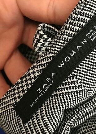 Zara marka ekoseli oantalon