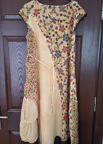 m Beden çeşitli Renk Etnik desenli çiçekli elbise