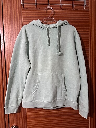 Mavi polarlı sweatshirt