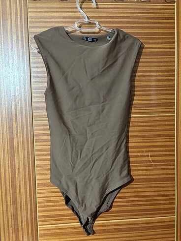 Dilvin kahverengi Sıfırkol Bodysuit