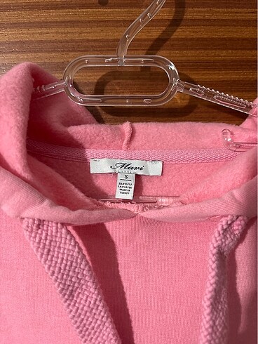 Mavi Jeans Pembe kapüşonlu sweatshirt