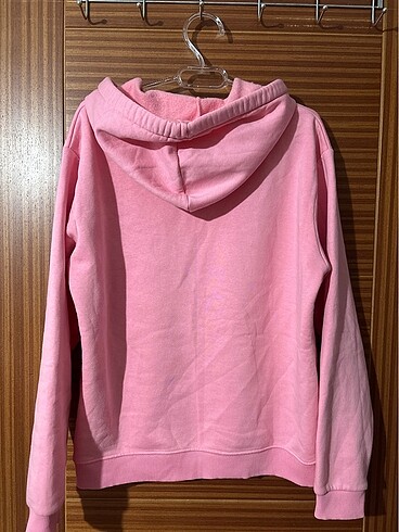 s Beden pembe Renk Pembe kapüşonlu sweatshirt