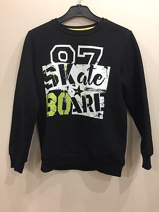 Siyah Erkek Çocuk Sweatshirt