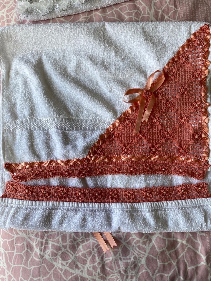 Çeyizlik el oyası havlu - Görsel 3