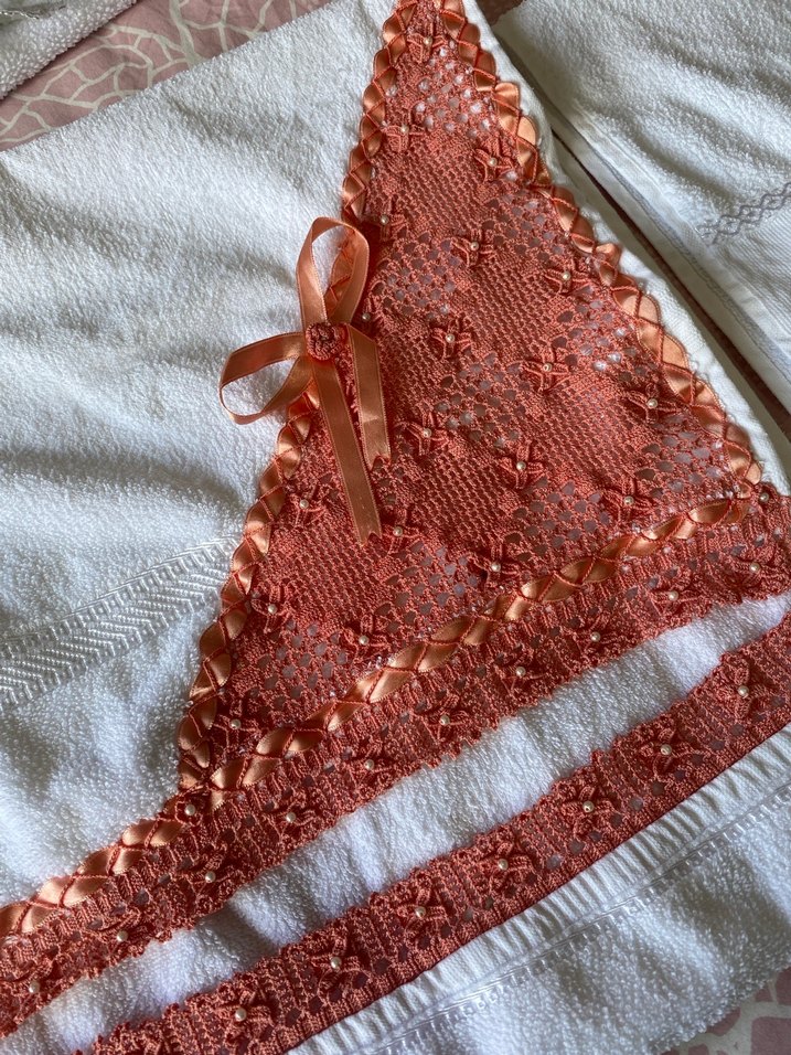 Çeyizlik el oyası havlu - Görsel 4