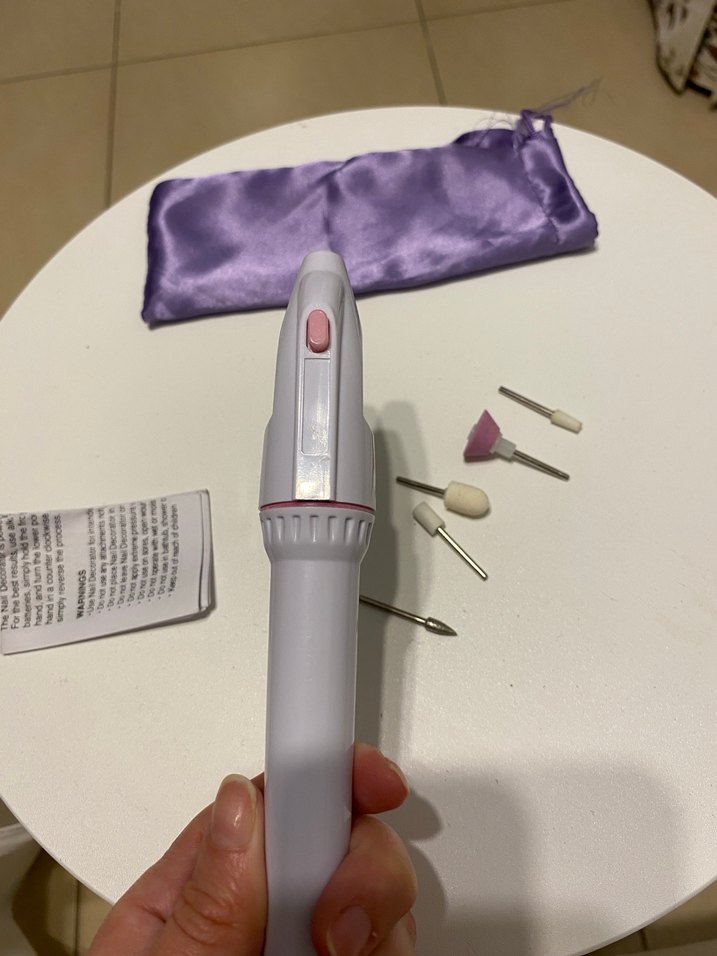 Beyaz Elektrikli Tırnak Bakım Seti - Görsel 3