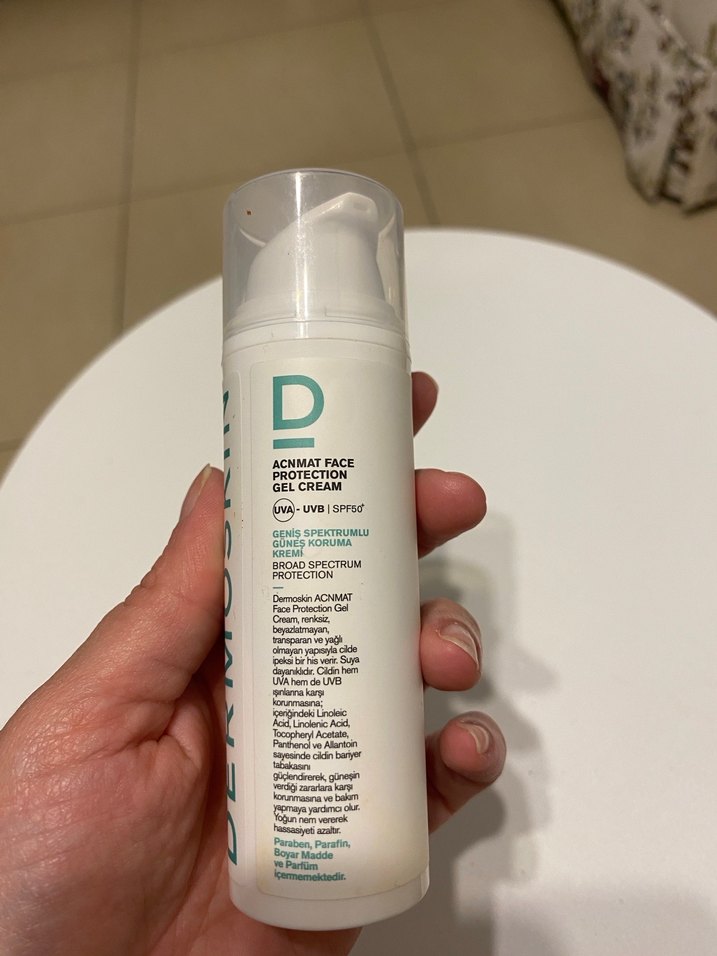 Dermoskin Geniş Spektrumlu Yüz Koruyucu Jel Krem SPF 50 - Görsel 3
