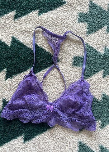 Mor Dantel Kadın Bralet asos