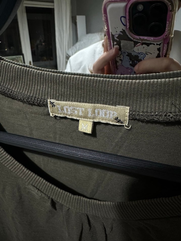 Haki melekli Uzun Kollu Bluz - Görsel 3