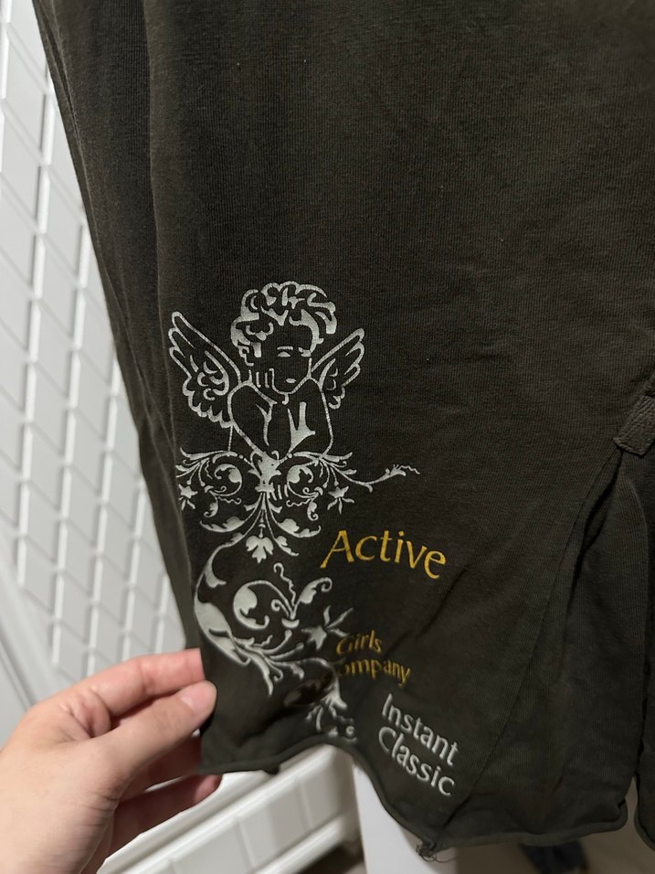 Haki melekli Uzun Kollu Bluz - Görsel 2