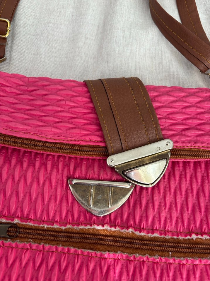 Taba Pembe y2k Vintage Bohem Kadın Çanta - Görsel 3