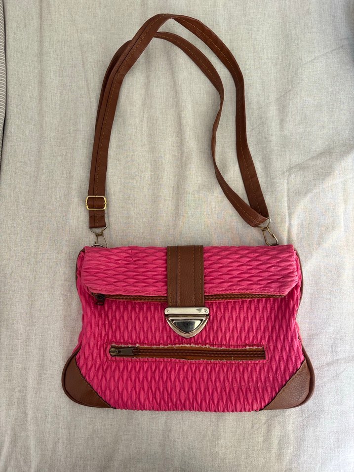 Taba Pembe y2k Vintage Bohem Kadın Çanta - Görsel 2