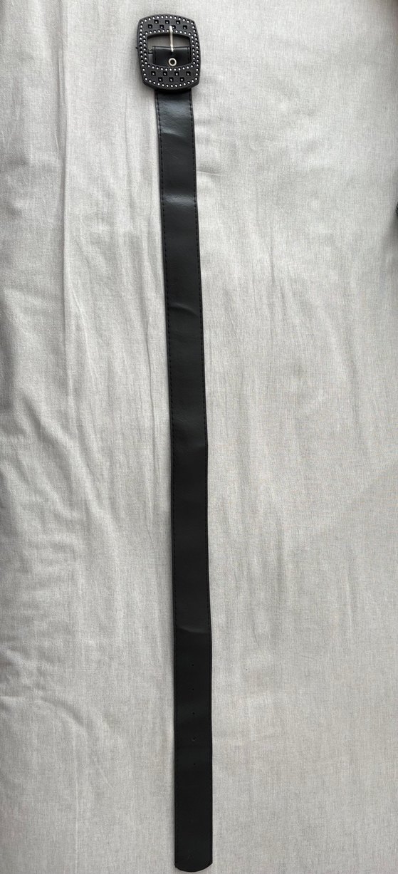 Y2k vintage Siyah Tokalı Gotik Kemer - Görsel 4