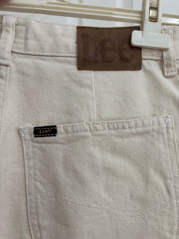 Lee Wrangler Bej Krem Kot Pantolon - Görsel 5