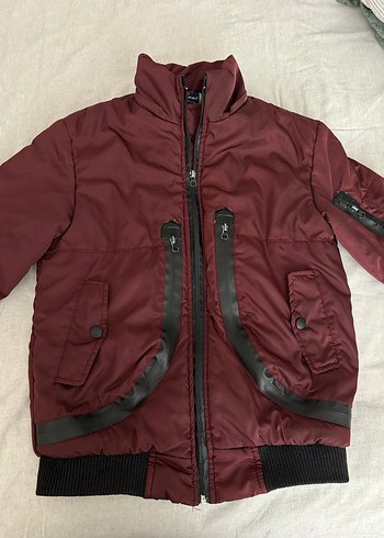 Bordo Y2K Vintage Retro Mont - Görsel 4