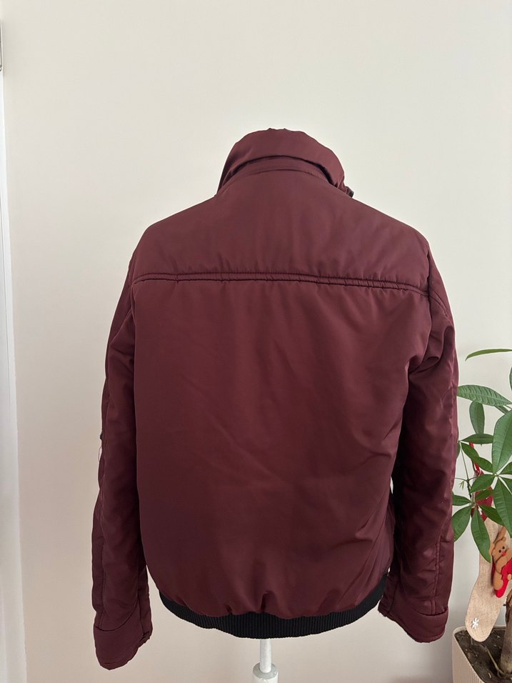 Bordo Y2K Vintage Retro Mont - Görsel 3