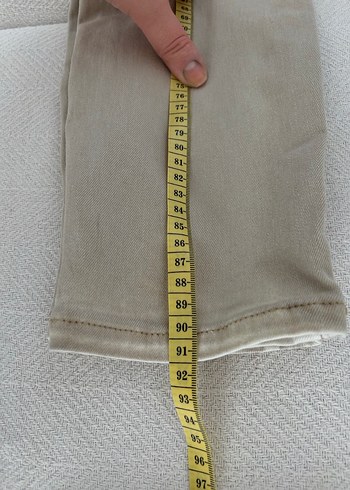 Düşük Bel Vizon Mango Skinny Jean Kot Pantolon - Görsel 6