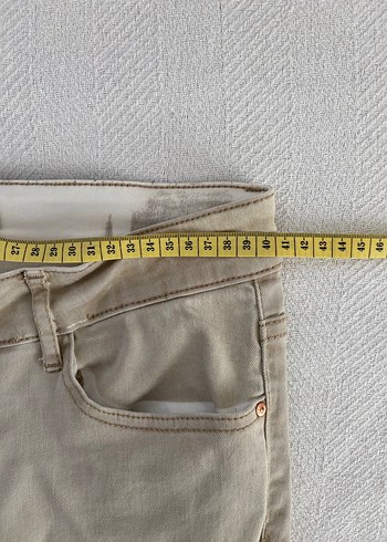 Düşük Bel Vizon Mango Skinny Jean Kot Pantolon - Görsel 4