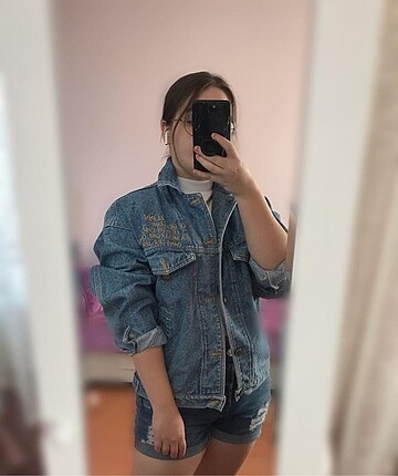 Diğer Oversize Unisex Kot Ceket