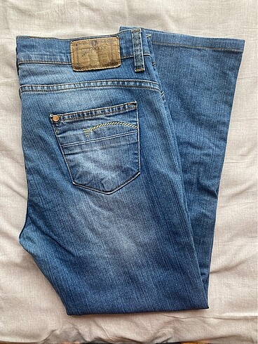 Y2k Vintage Düşük Bel Kot Pantolon
