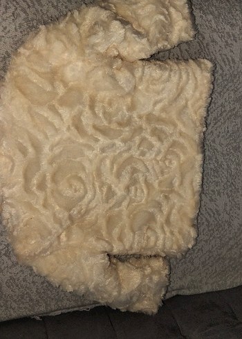 Bej Kürk Detaylı Midi çocuk Kaban - Görsel 3