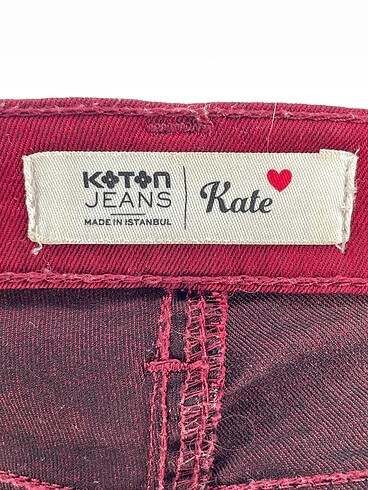 29 Beden bordo Renk Koton Jean / Kot %70 İndirimli.