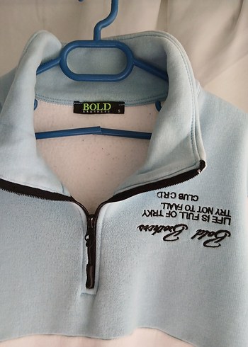 Beyaz erkek Sweatshirt, Bisiklet Yaka, Rahat Kesim - Görsel 3