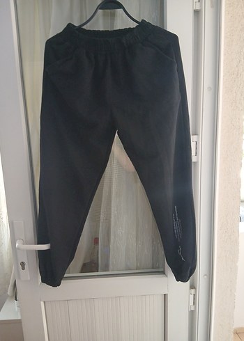 Siyah Kadın Rahat Kesim Sweatpant