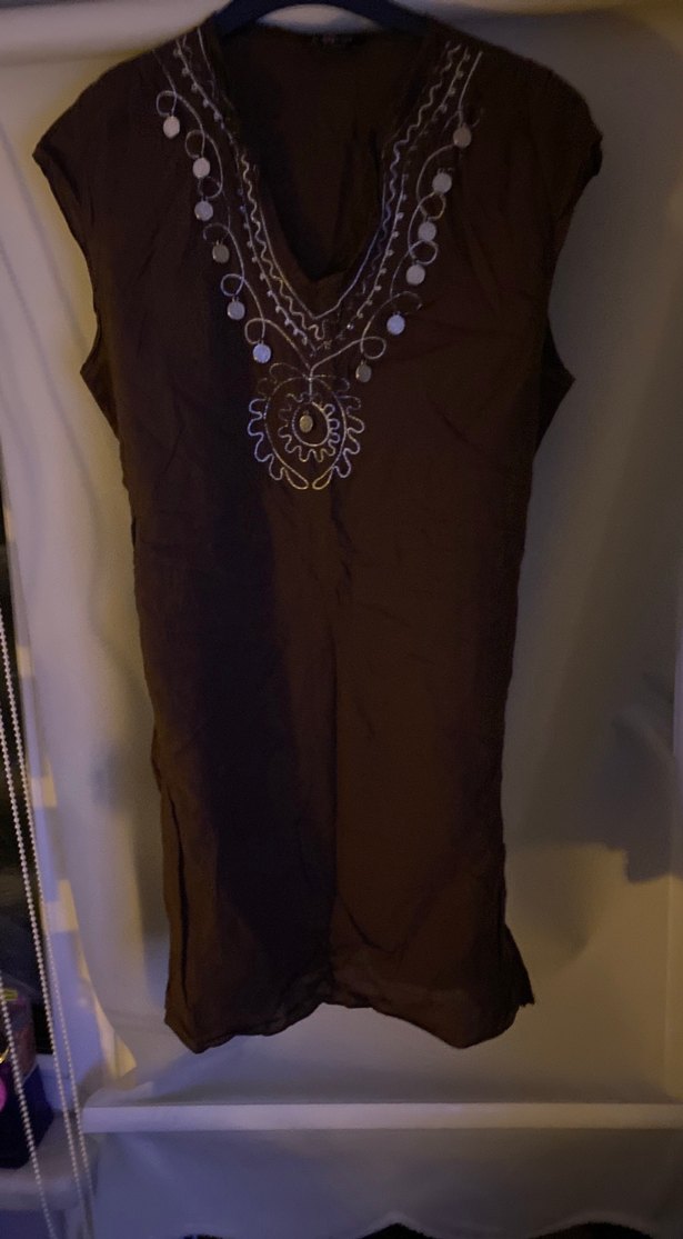 Kahverengi Nakışlı Bohem - Görsel 2