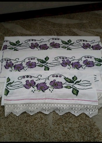 Mor kanevice Nakışlı  takim - Görsel 3