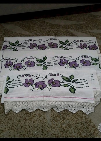 Mor kanevice Nakışlı  takim - Görsel 2