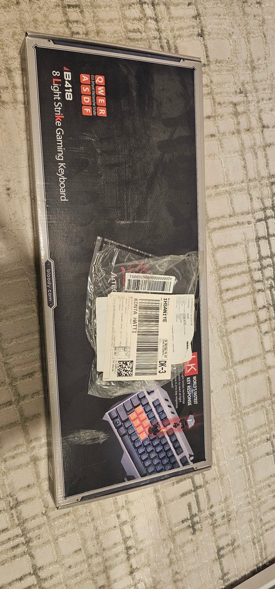 bloody Gri Mekanik Oyun Klavyesi RGB Işıklı - Görsel 3