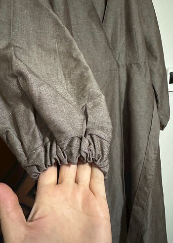 Bej Keten Kap - Görsel 5