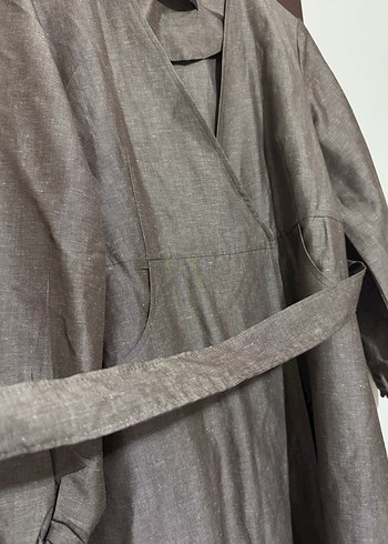 Bej Keten Kap - Görsel 7