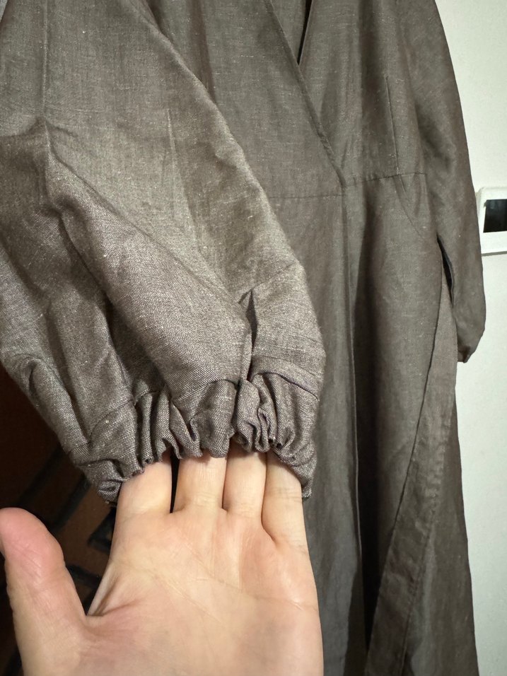 Bej Keten Kap - Görsel 5