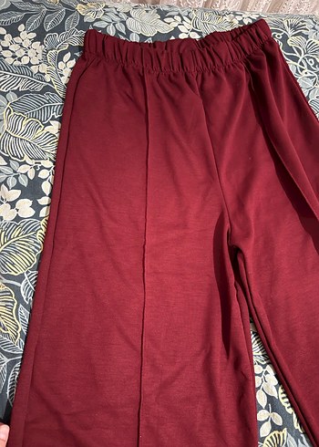 Bordo Kadın Kapüşonlu eşofman takımı - Görsel 8