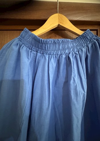 Mavi Uzun Salaş Etek - Görsel 3