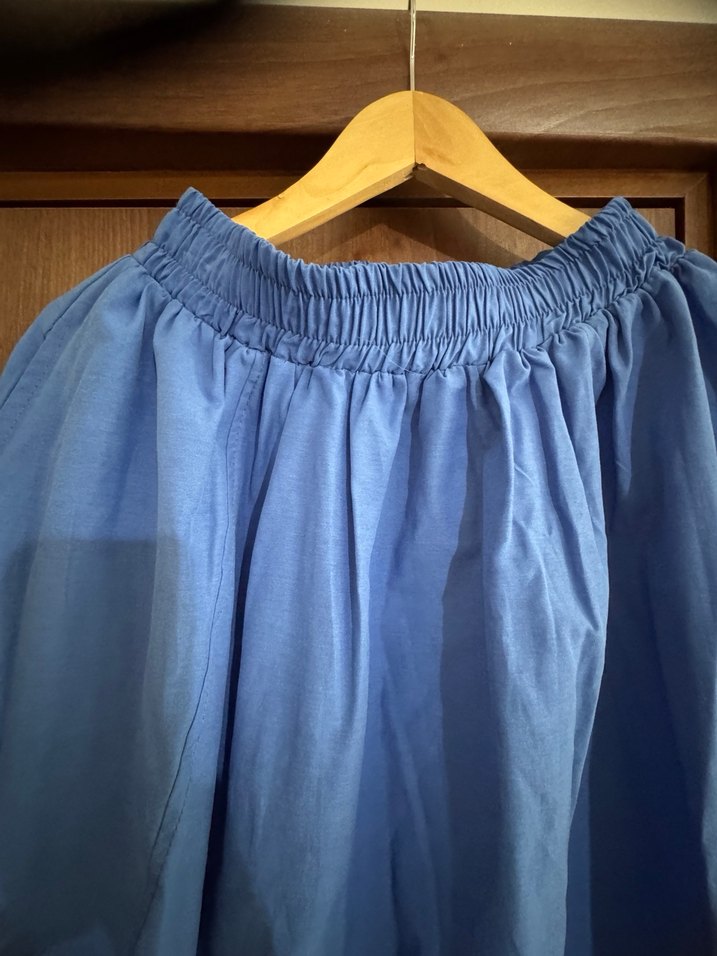 Mavi Uzun Salaş Etek - Görsel 3