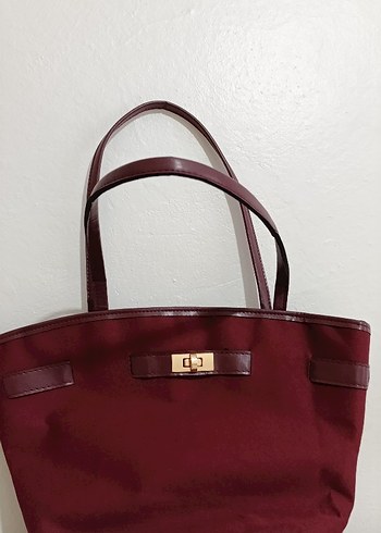 Zara Bordo sepet model çanta