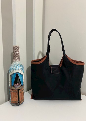 Kahverengi Süet Kadın Günlük Çanta - Görsel 2