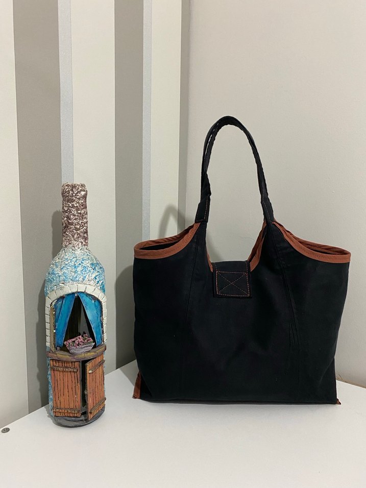 Kahverengi Süet Kadın Günlük Çanta - Görsel 2