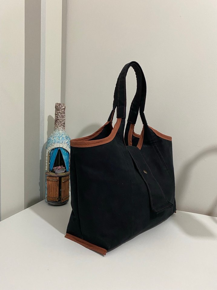 Kahverengi Süet Kadın Günlük Çanta - Görsel 3