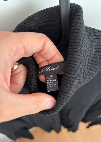 Mavi Jeans Siyah Triko Balıkçı Yaka Kadın Kazak