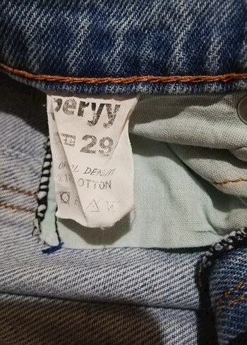29 Beden Gri Bol Kesim Midi Denim Kadın Jean