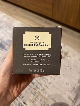 The body shop chinese ginseng & rice pirinçli maske