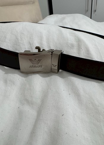 Emporio Armani Siyah Deri Kemer