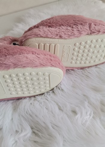 Lcw 29-30 Kız Çocuk Pembe Peluş Ev Botu panduf - Görsel 4